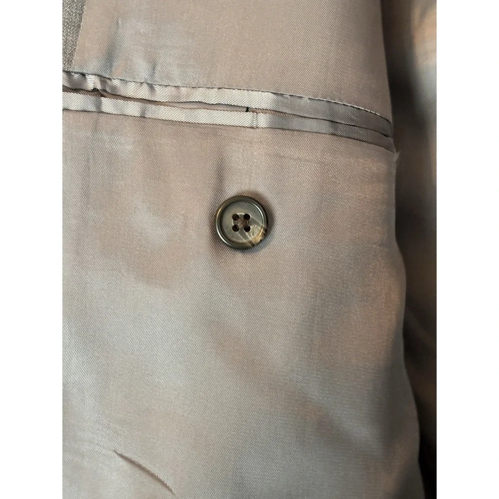 Lauren‎ Ralph Lauren Mens Blazer 44S  Short Wool Gray Suit Jacket Sport Coat